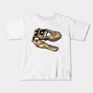 Dinosaur Skull Albertosaurus Sticker Kids T-Shirt